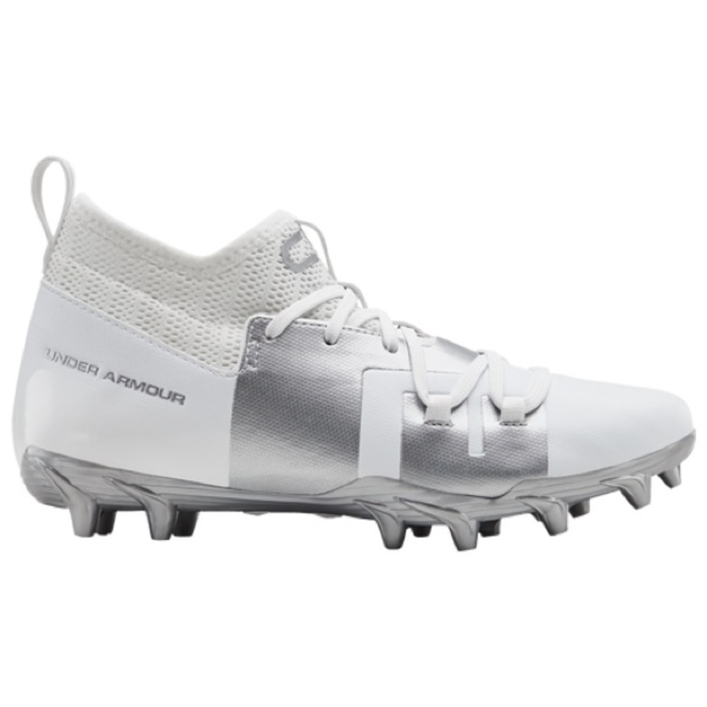 Under Armor Boys' UA C1N MC Jr. Football Cleats in White